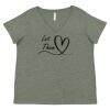 Curvy Collection Women's Fine Jersey V-Neck Tee Thumbnail