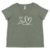 Curvy Collection Women's Fine Jersey V-Neck Tee Thumbnail