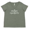 Curvy Collection Women's Fine Jersey V-Neck Tee Thumbnail